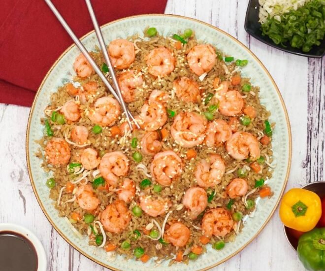arroz chino camaron