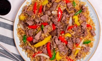 arroz chino lomito de res