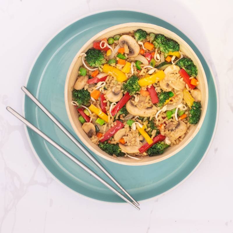 arroz chino vegano
