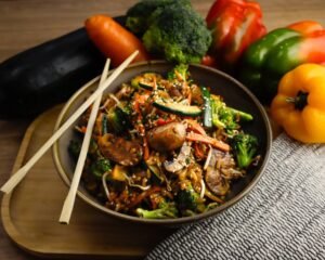 Arroz Oriental vegano