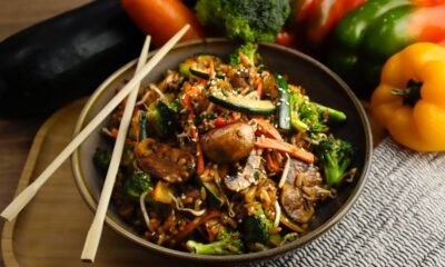 Arroz Oriental vegano